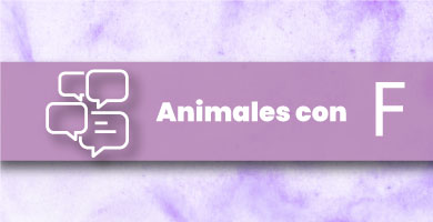 Animales con F